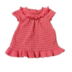 0 to 3 M Pink Hearts Sweater Dress Gymboree Brand